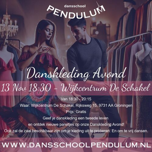 Poster Pendulum event - Danskleding Avond