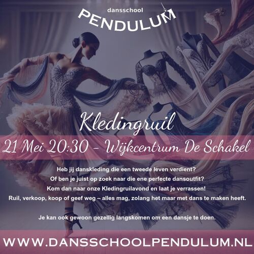 Poster Pendulum event - Kledingruil
