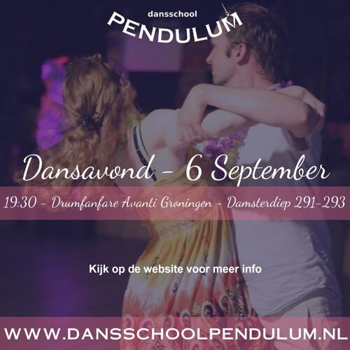 Poster Pendulum event - Pendulum Dansavond