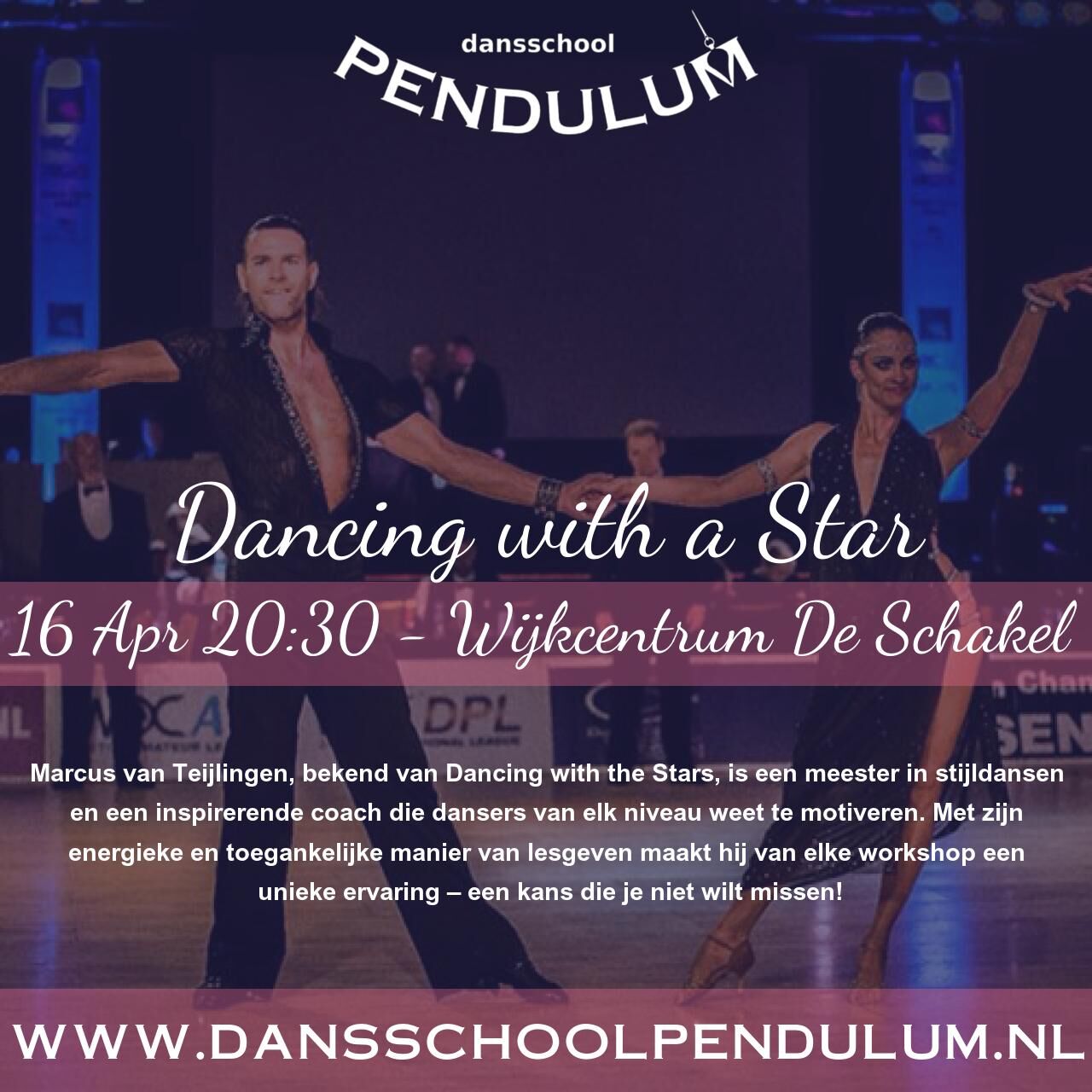 Pendulum poster - Dancing with a Star  ✨  16 apr. 2025 20:30 - 23:00