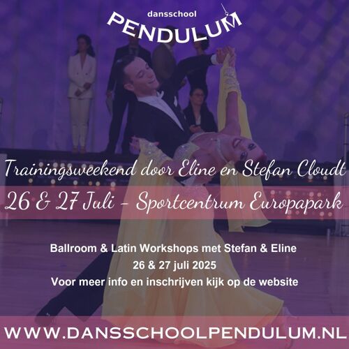 Poster Pendulum event - Trainingsweekend door Eline en Stefan Cloudt