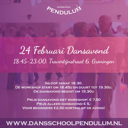 Poster Pendulum event - Dansavond
